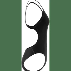 3 Bar Logo Print Badeanzug Damen Badeanzug