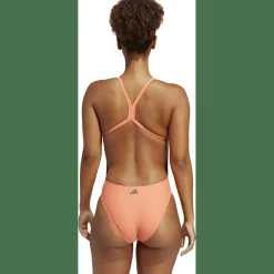 3 Bar Logo Print Badeanzug Damen Badeanzug