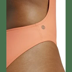 3 Bar Logo Print Badeanzug Damen Badeanzug