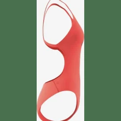 3 Bar Logo Print Badeanzug Damen Badeanzug
