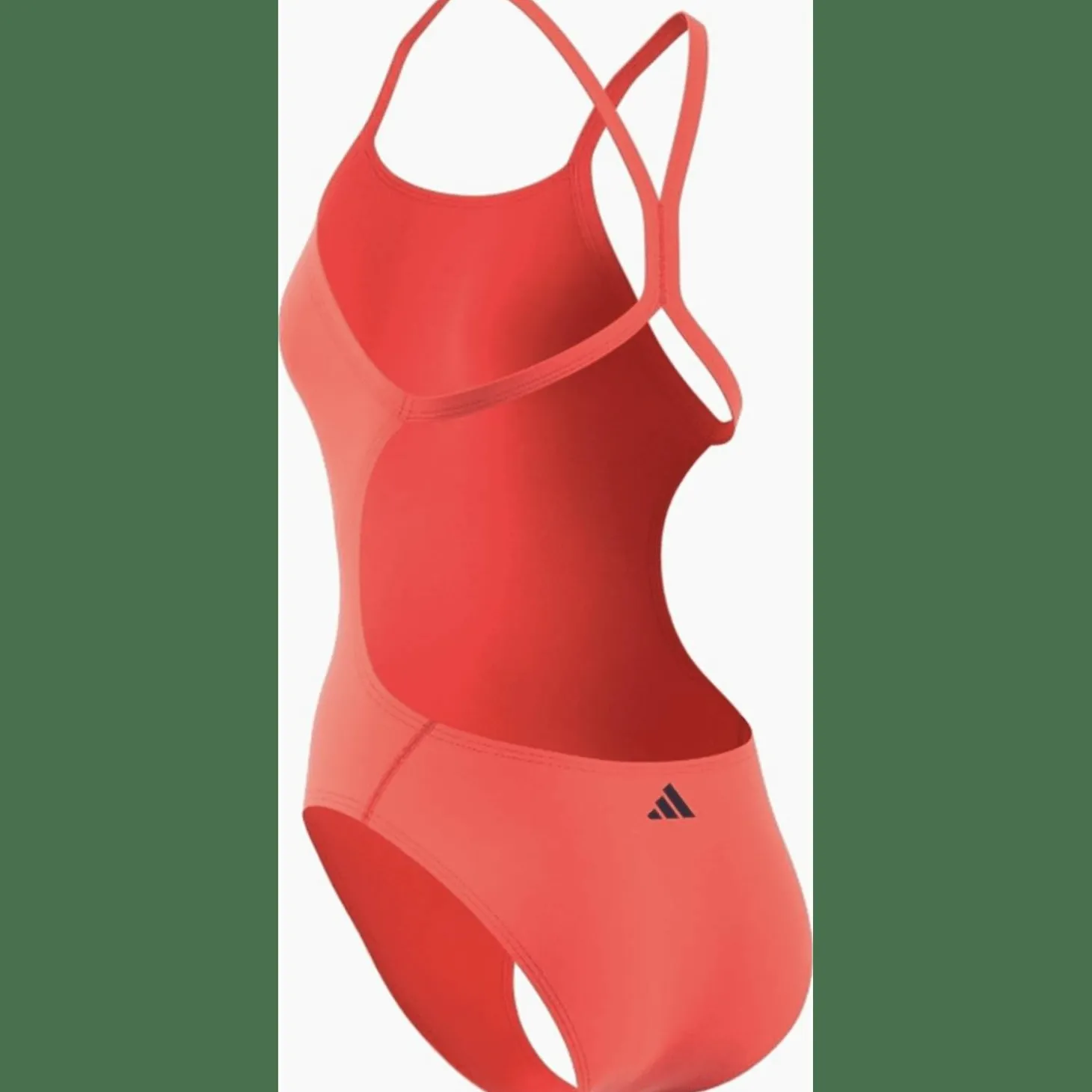 3 Bar Logo Print Badeanzug Damen Badeanzug