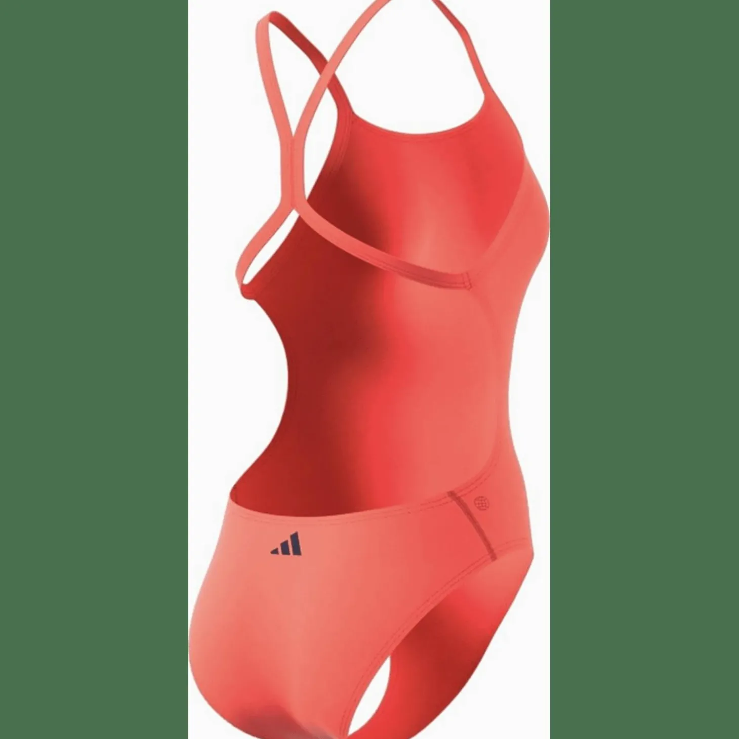 3 Bar Logo Print Badeanzug Damen Badeanzug