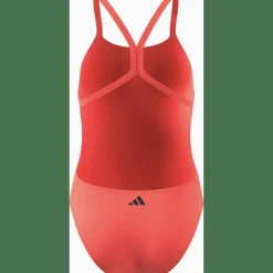 3 Bar Logo Print Badeanzug Damen Badeanzug