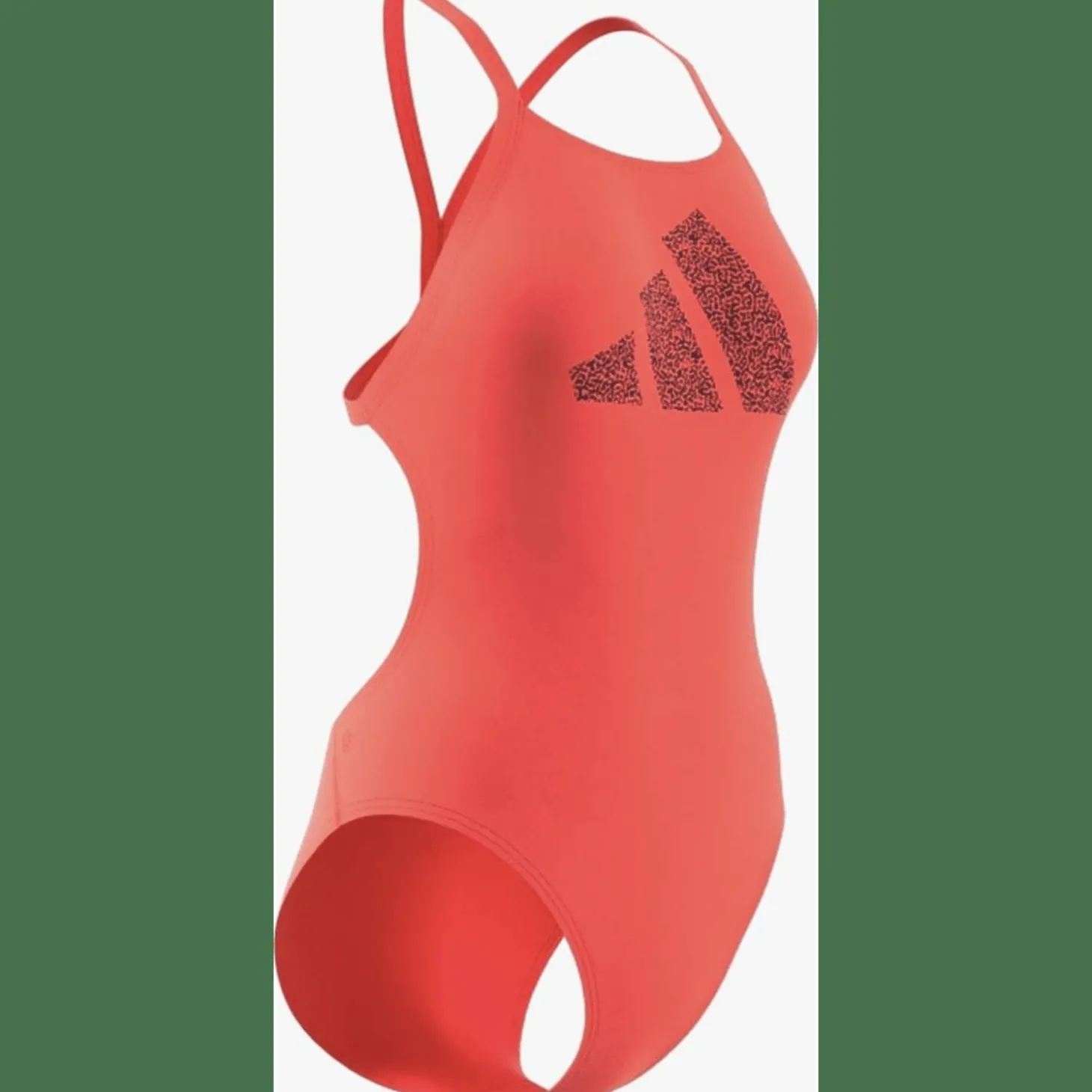 3 Bar Logo Print Badeanzug Damen Badeanzug
