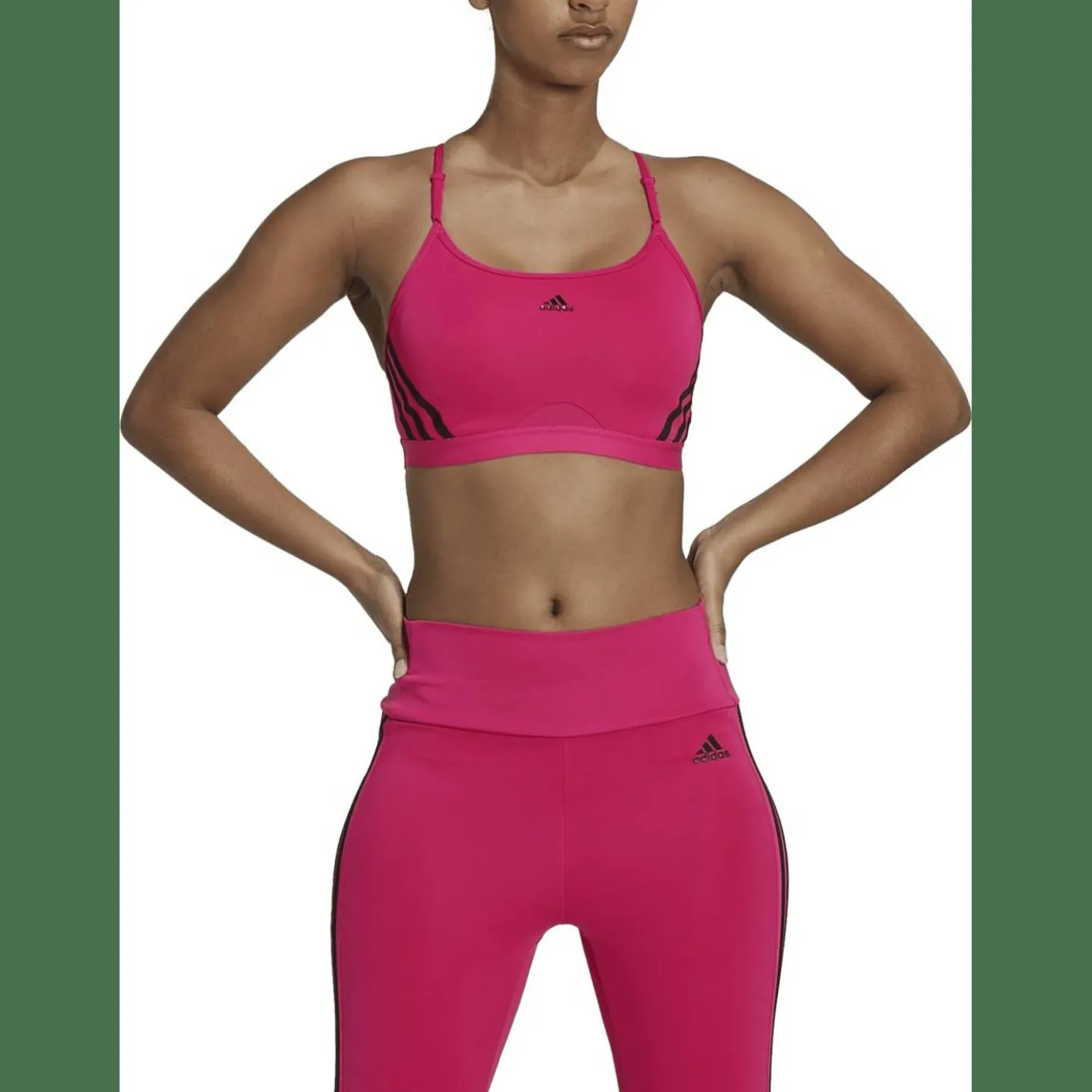 Aeroreact Training Light-Support 3-Streifen Sport-BH Damen Sport-BH