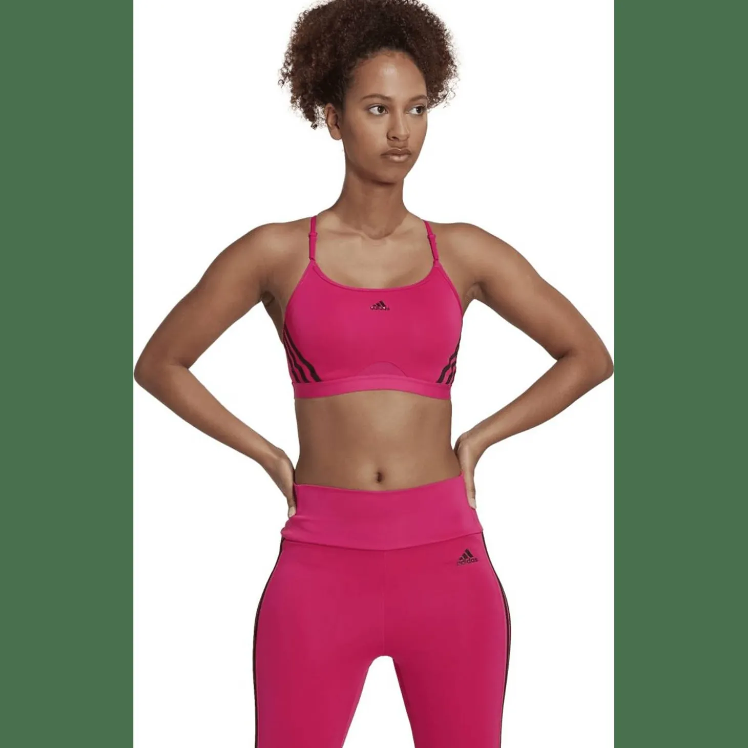 Aeroreact Training Light-Support 3-Streifen Sport-BH Damen Sport-BH