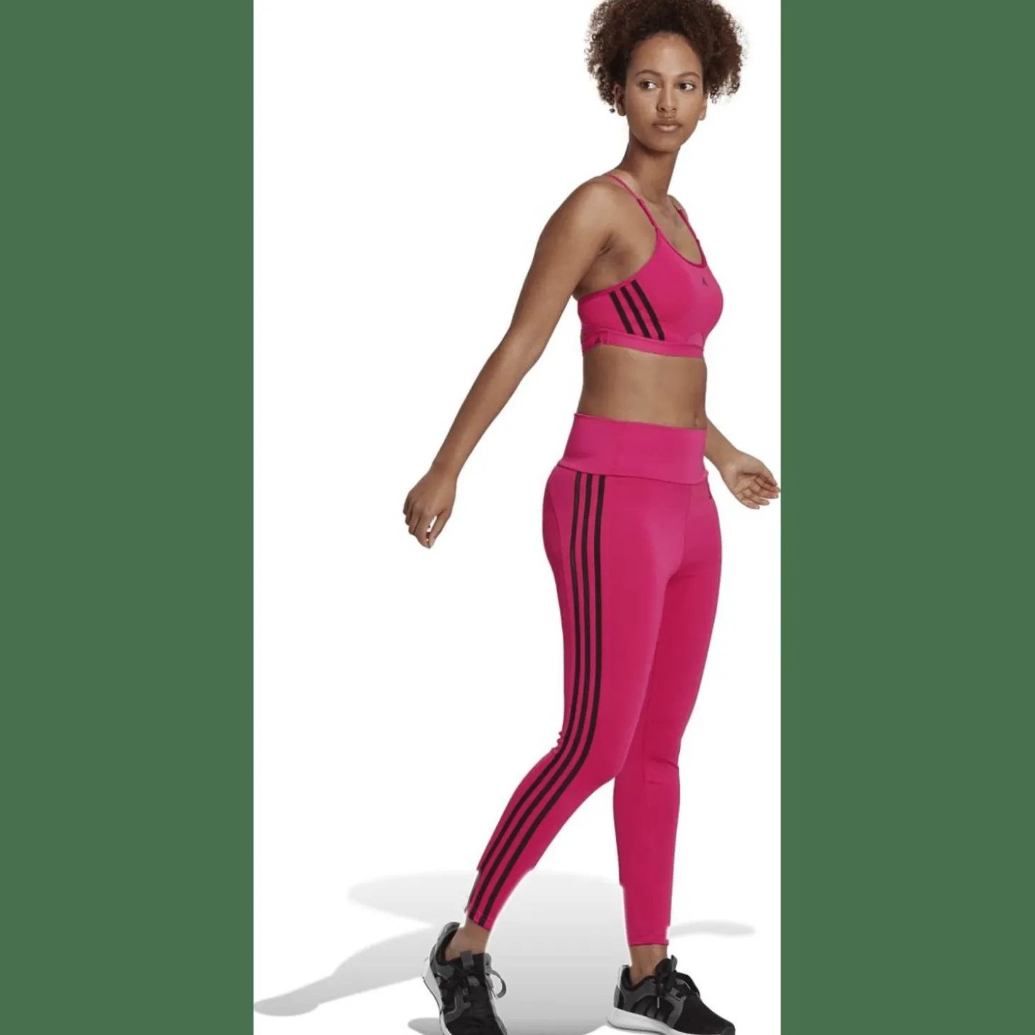 Aeroreact Training Light-Support 3-Streifen Sport-BH Damen Sport-BH
