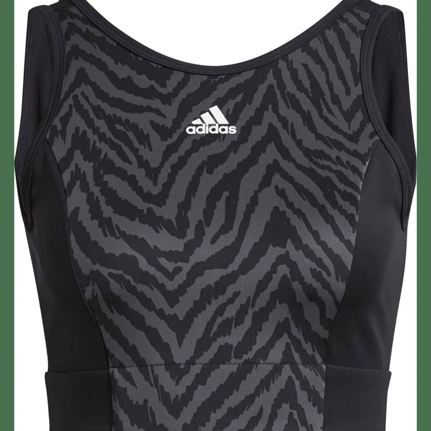 AEROREADY Designed to Move Zebra-Print Crop-Top Damen Top