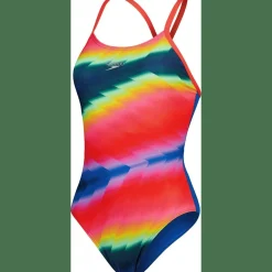 Allover Fixed Crossback Damen Badeanzug