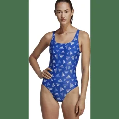 Allover Print Sportswear Badeanzug Damen Badeanzug