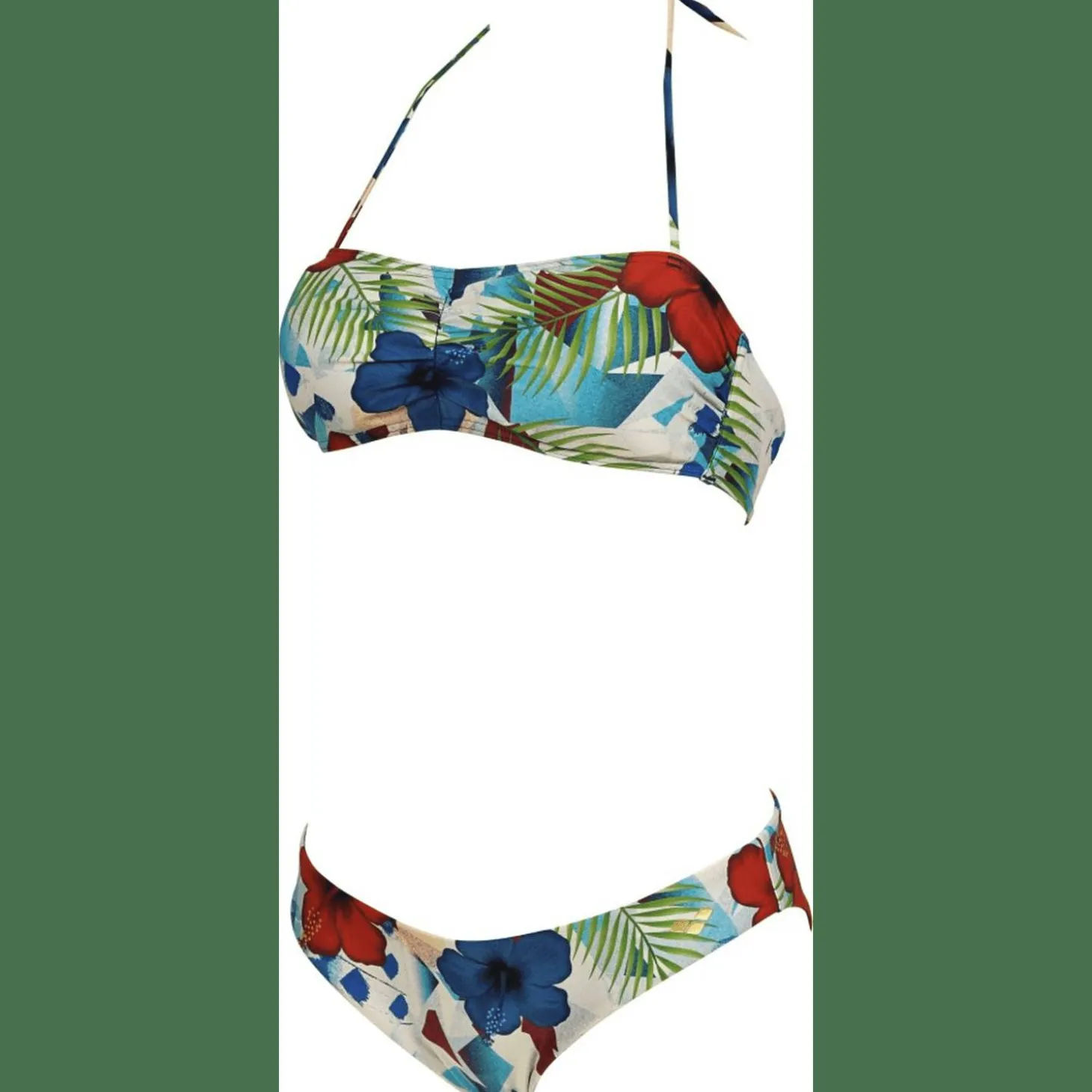 Bandeau Allover Damen Badeanzug