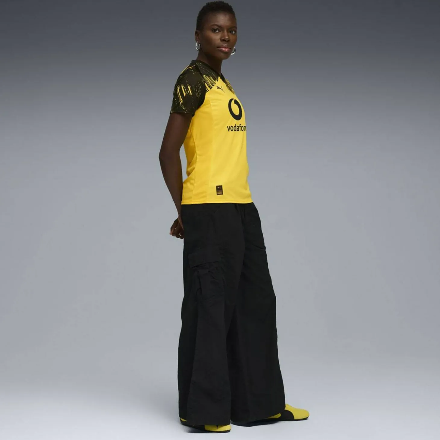 BVB Home Replica W with Sponsor Damen T-Shirt