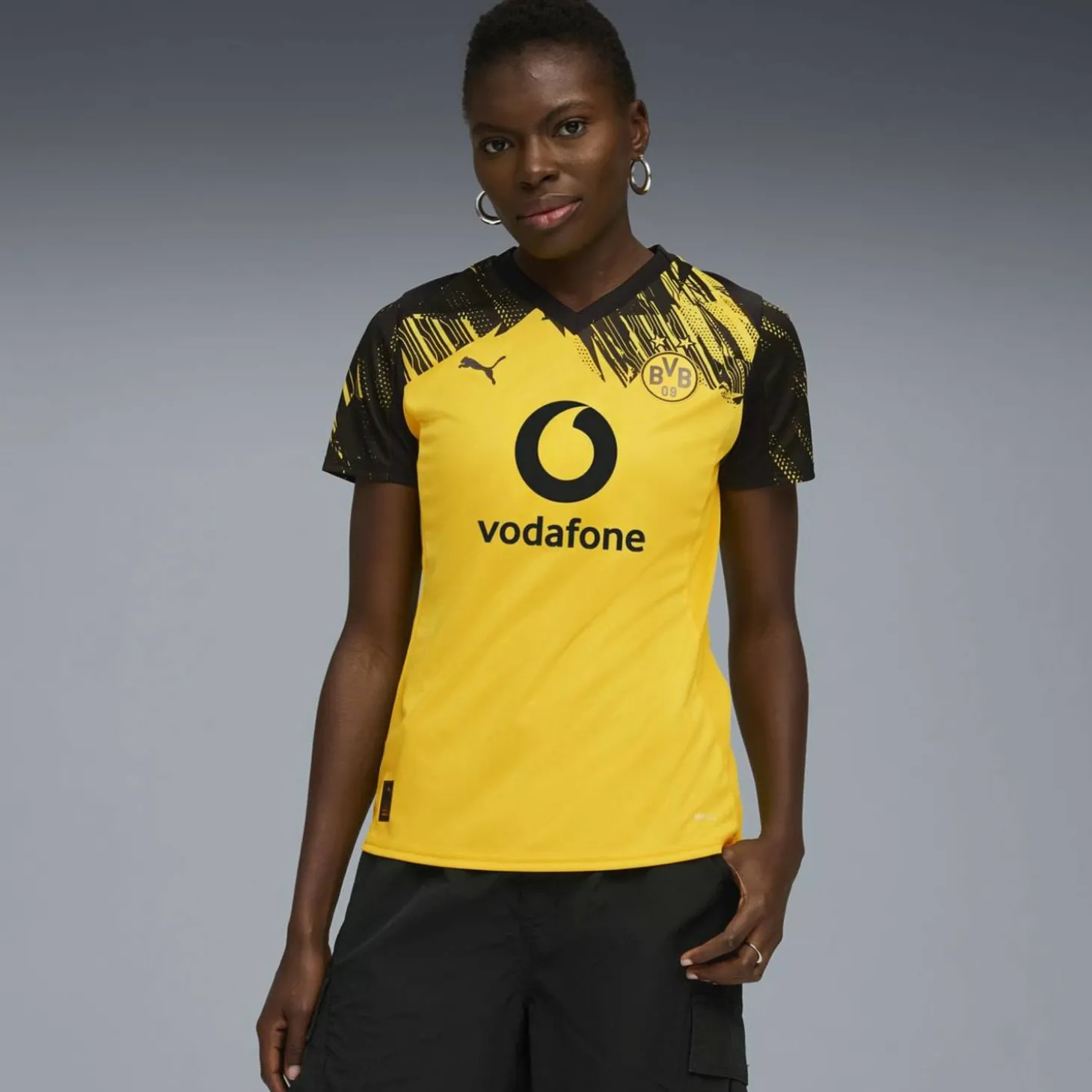 BVB Home Replica W with Sponsor Damen T-Shirt