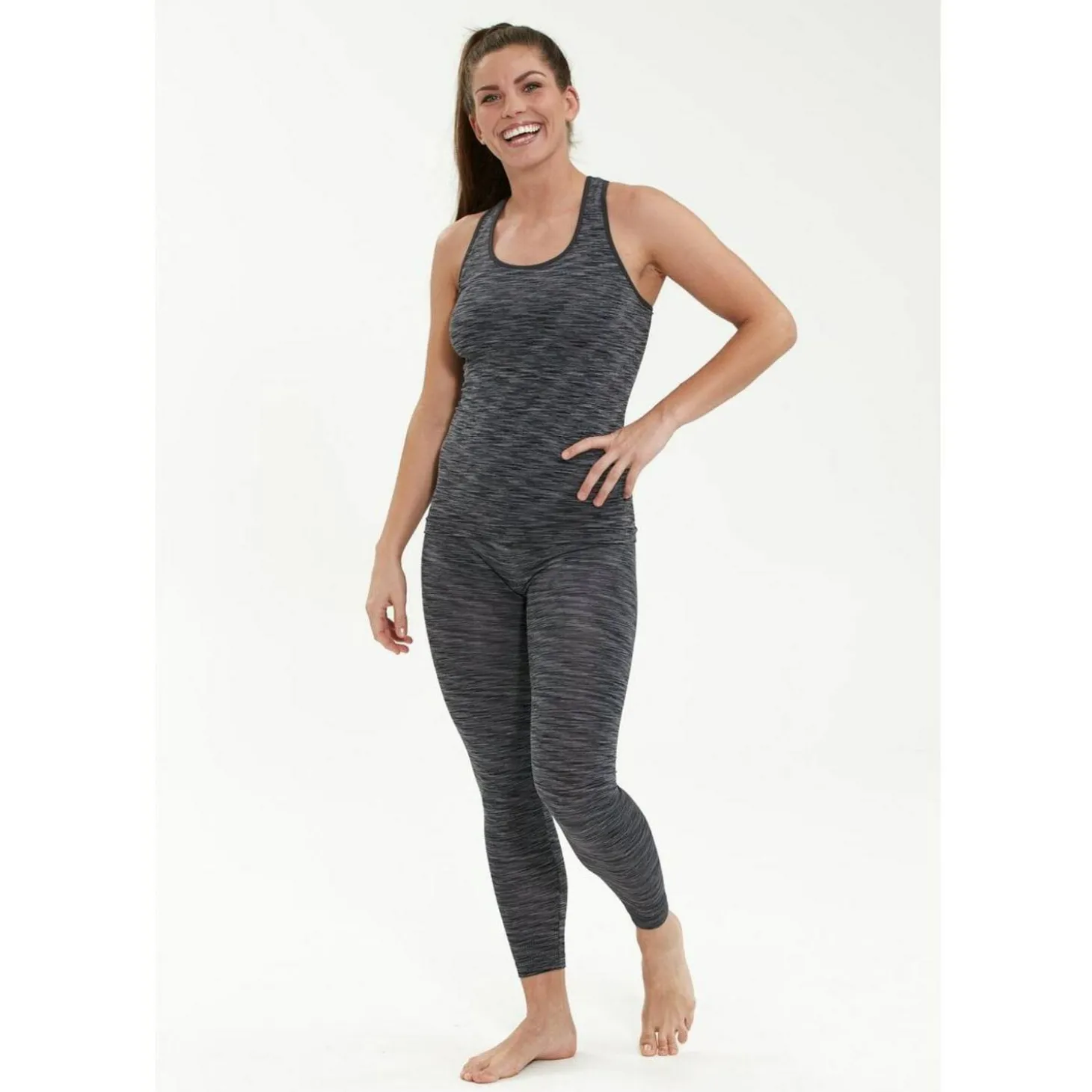 Crina Seamless Melange Damen Top