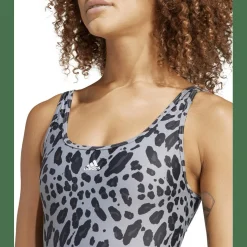 Essentials Animal Print U-Back Badeanzug Damen Badeanzug