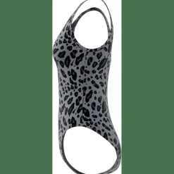 Essentials Animal Print U-Back Badeanzug Damen Badeanzug