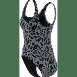 Essentials Animal Print U-Back Badeanzug Damen Badeanzug