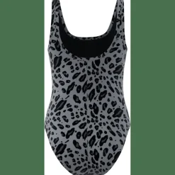 Essentials Animal Print U-Back Badeanzug Damen Badeanzug