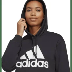 Essentials Big Logo Regular French Terry Damen Kapuzensweater