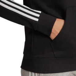 Essentials French Terry 3-Streifen Kapuzensweater Damen Kapuzensweater