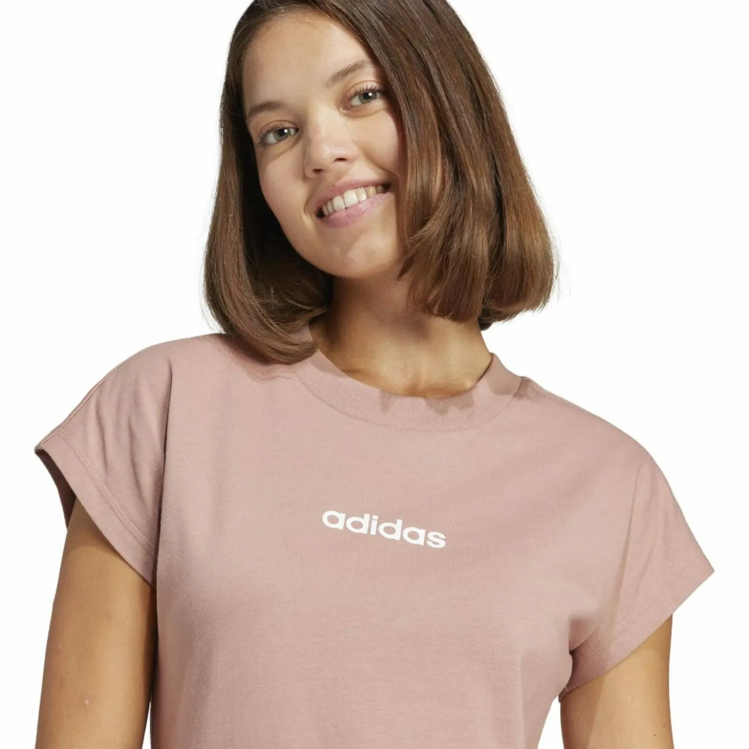 Essentials Linear Cotton Damen T-Shirt