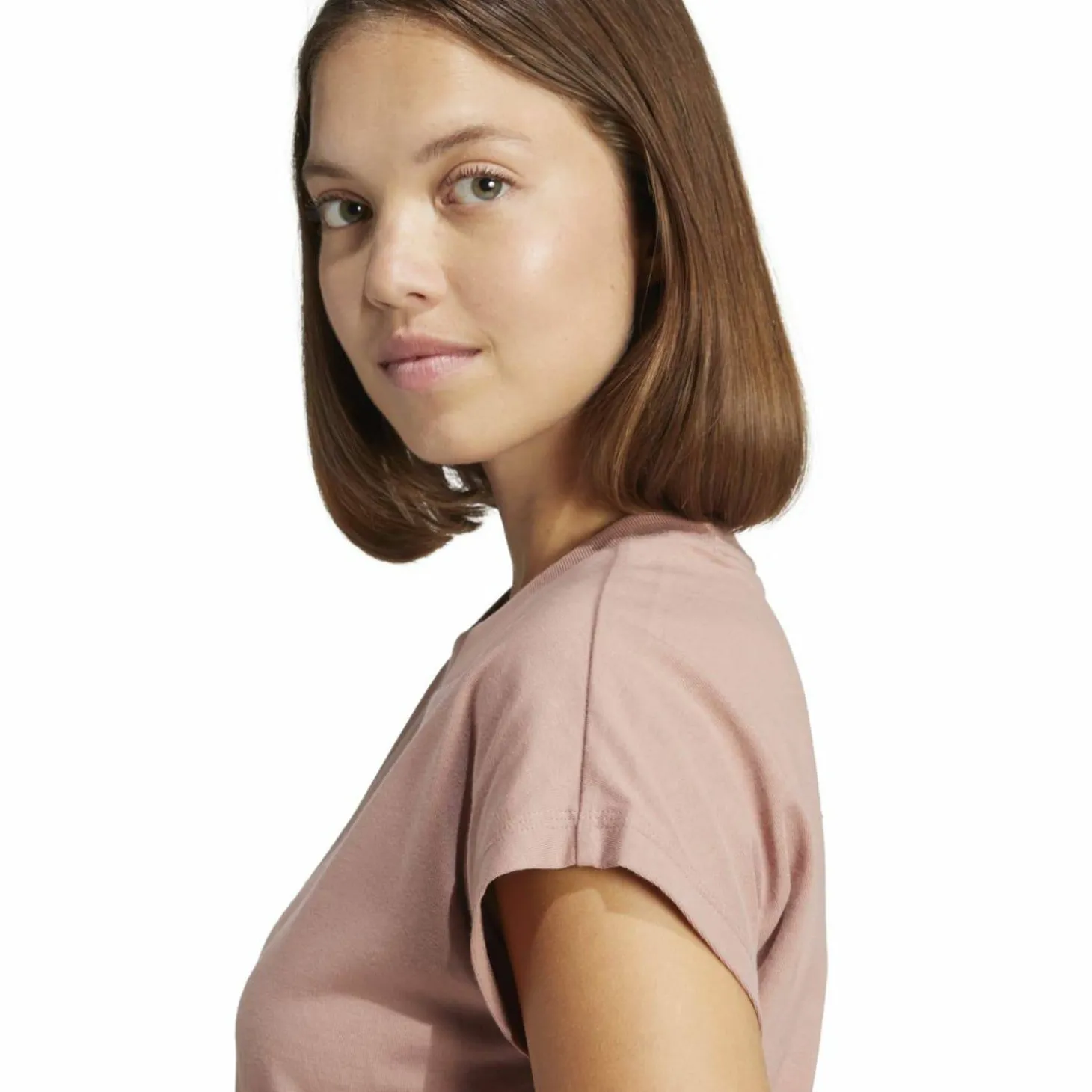 Essentials Linear Cotton Damen T-Shirt