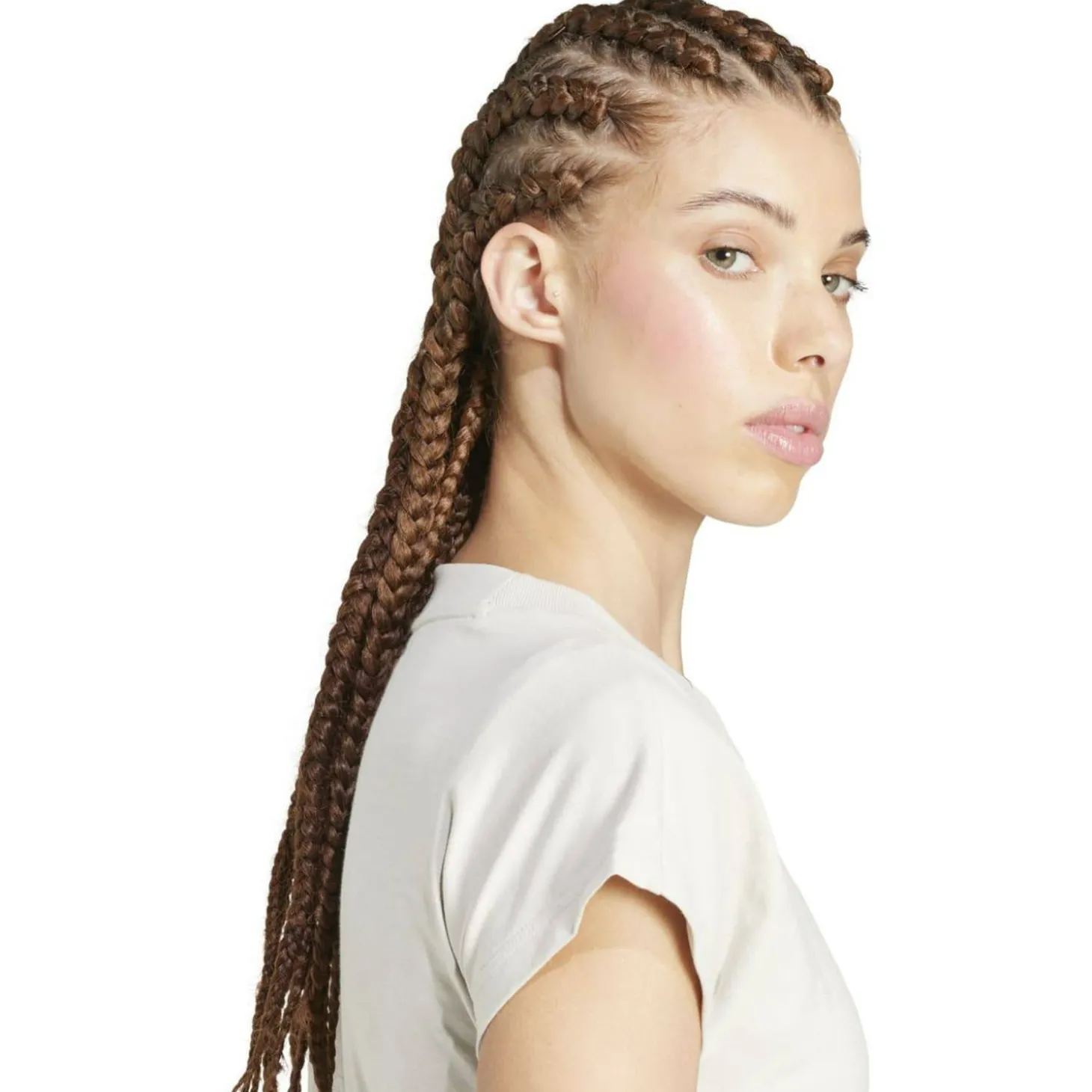 Essentials Linear Cotton Damen T-Shirt