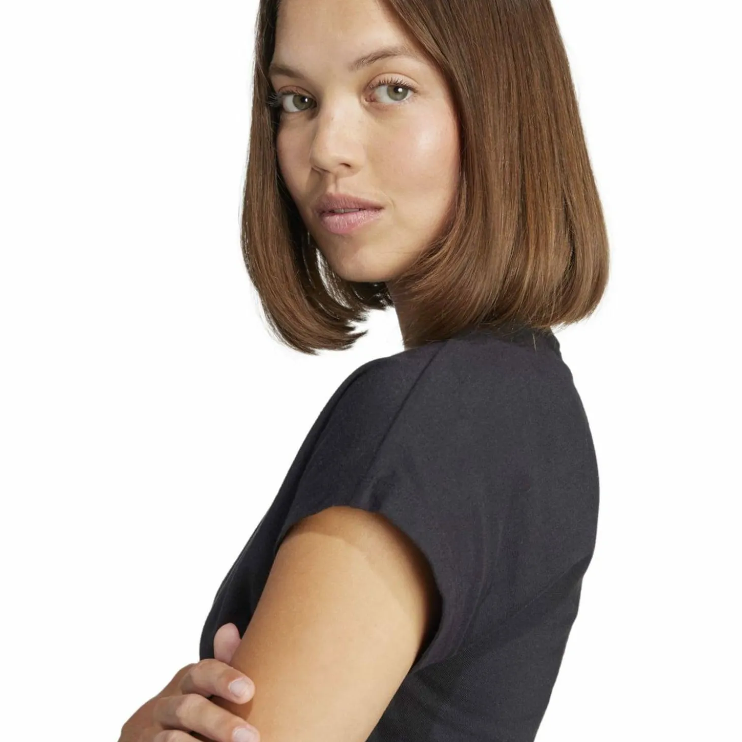 Essentials Linear Cotton Damen T-Shirt