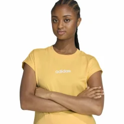 Essentials Linear Cotton Damen T-Shirt