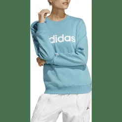 Essentials Linear French Terry Sweatshirt Damen Sweatshirt
