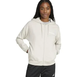 Essentials Linear French Terry Damen Kapuzensweater
