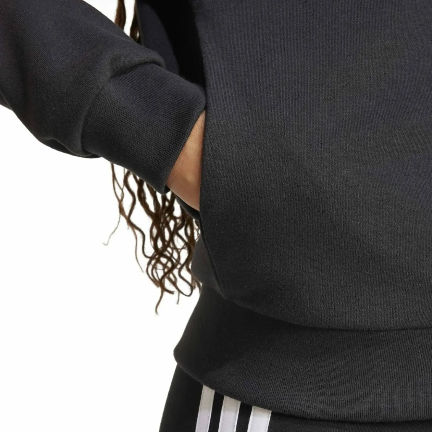 Essentials Linear French Terry Damen Kapuzensweater