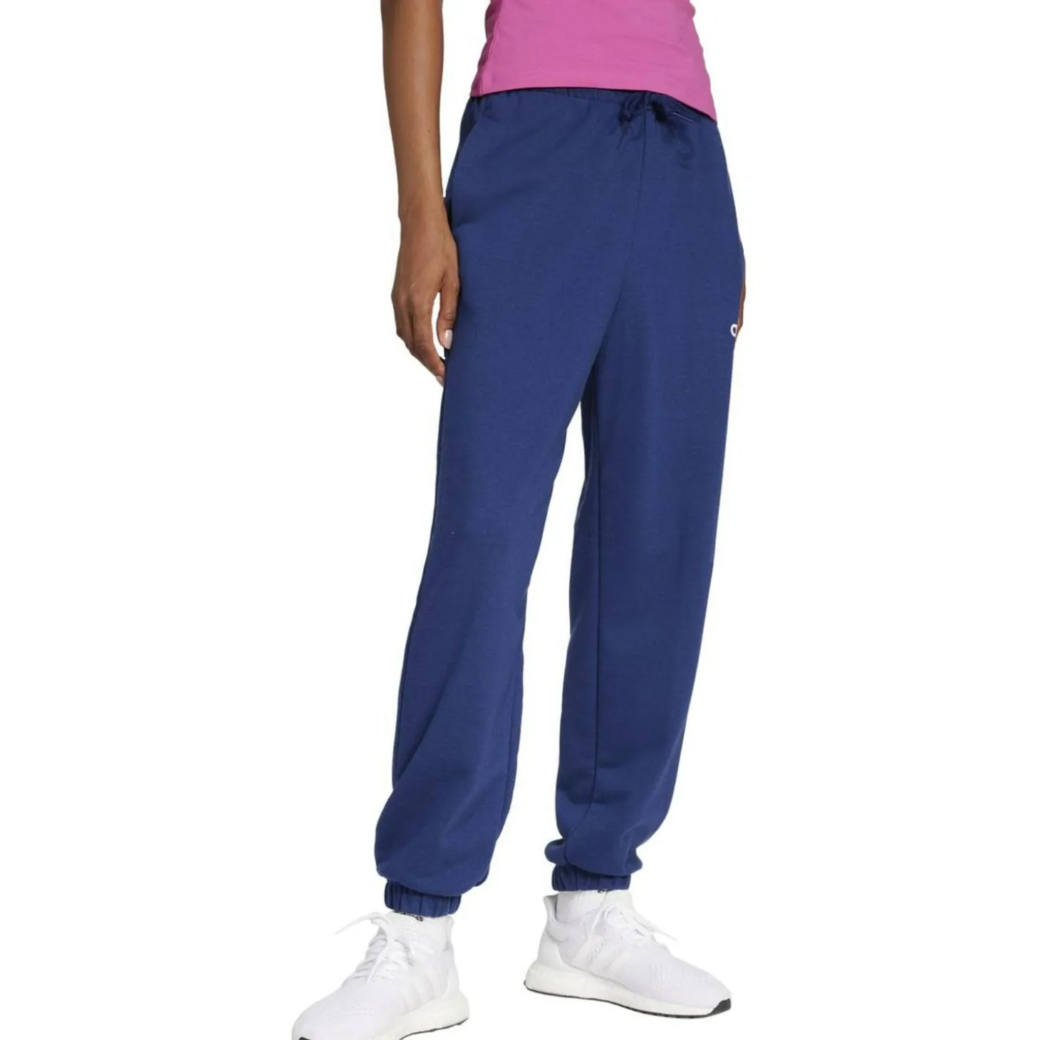 Essentials Linear French Terry Cuffed Damen Hose