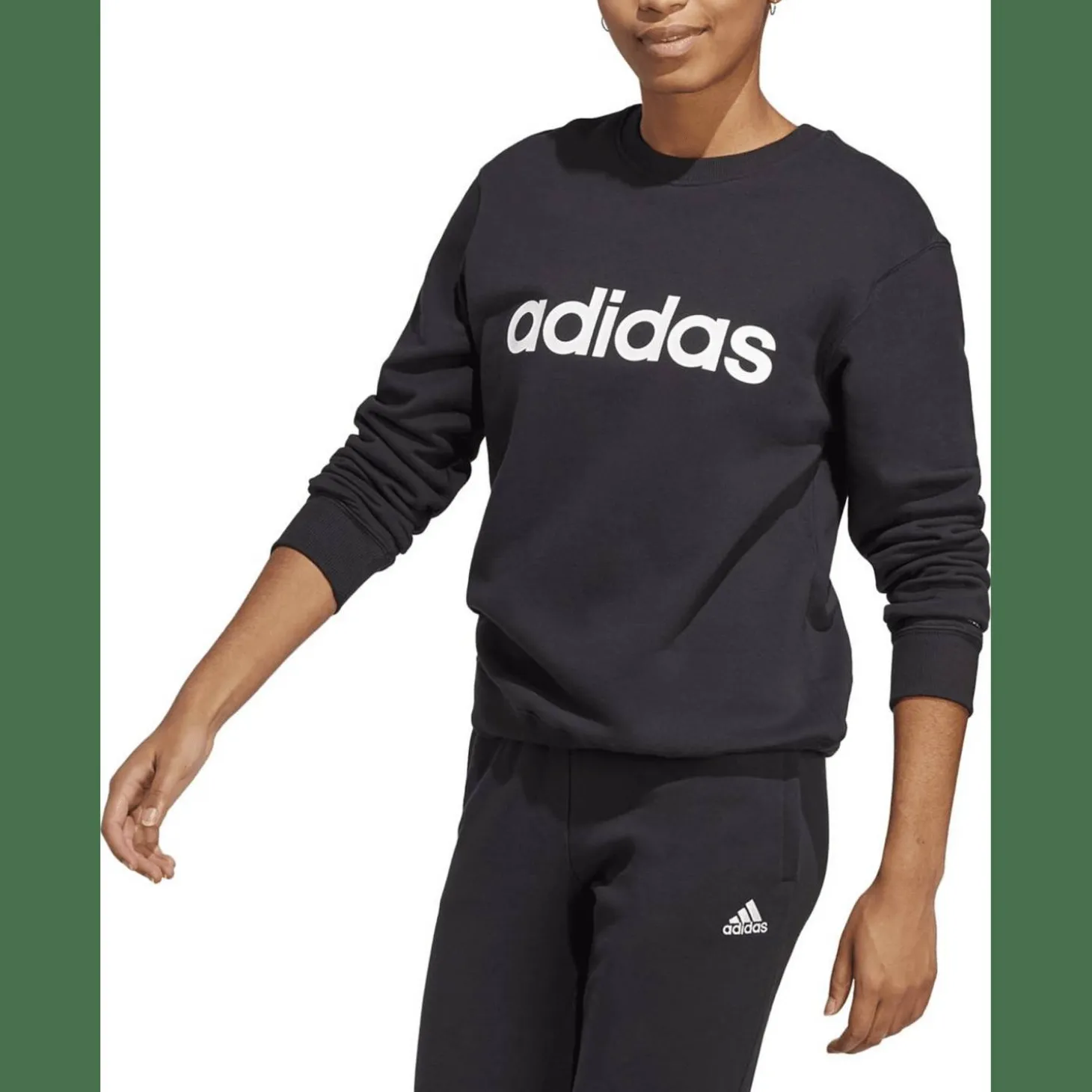Essentials Linear French Terry Sweatshirt Damen Sweatshirt