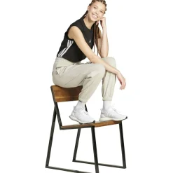 Essentials Small Logo French Terry Cuffed Damen Hose