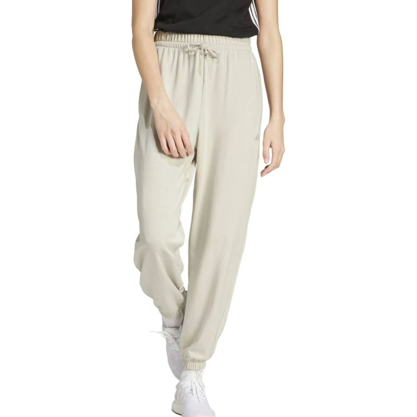 Essentials Small Logo French Terry Cuffed Damen Hose