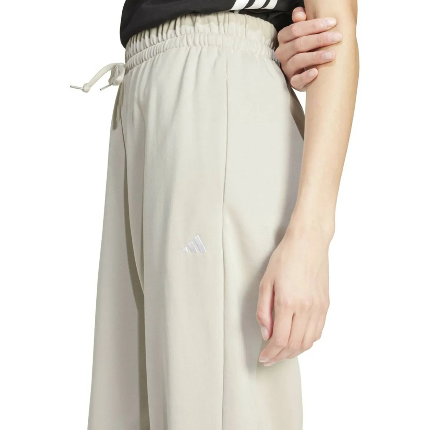 Essentials Small Logo French Terry Cuffed Damen Hose