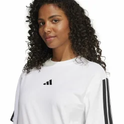 Essentials 3-Streifen Boyfriend Damen T-Shirt