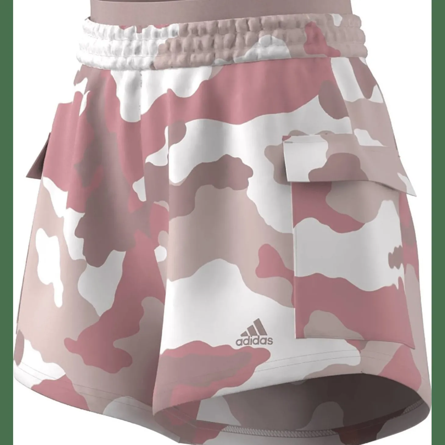 Essentials 3-Streifen Camo-Print Cargoshorts Damen Shorts