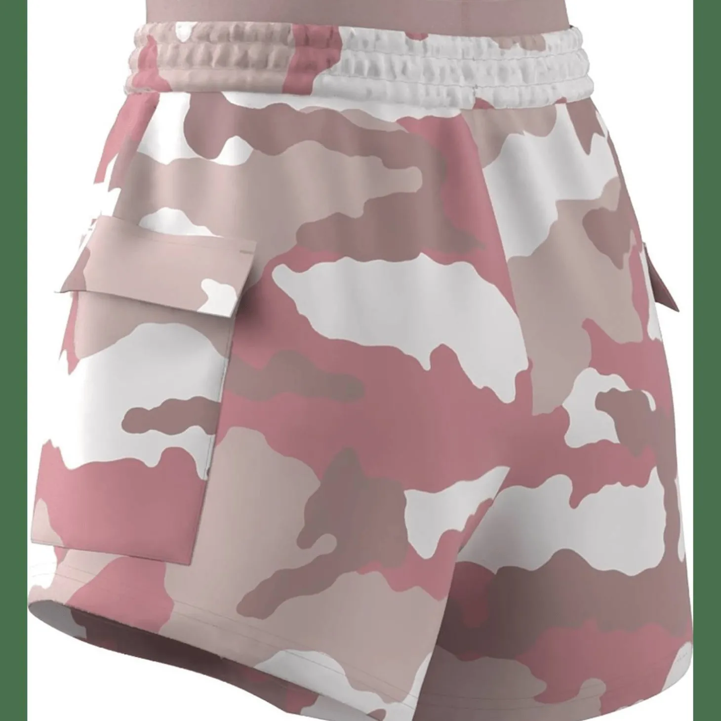 Essentials 3-Streifen Camo-Print Cargoshorts Damen Shorts