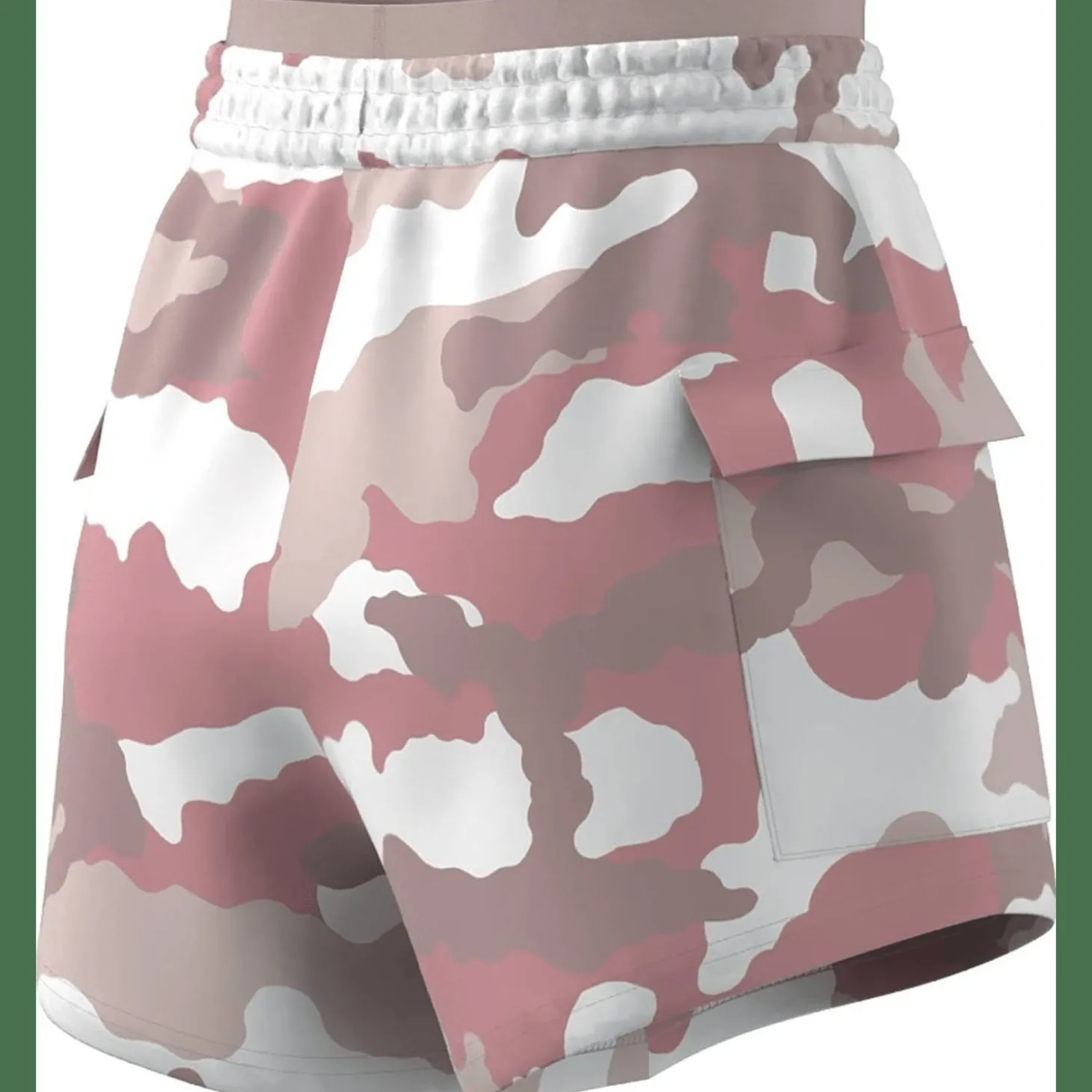 Essentials 3-Streifen Camo-Print Cargoshorts Damen Shorts