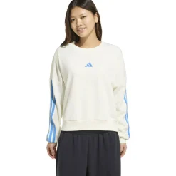 Essentials 3-Streifen French Terry Damen Sweatshirt