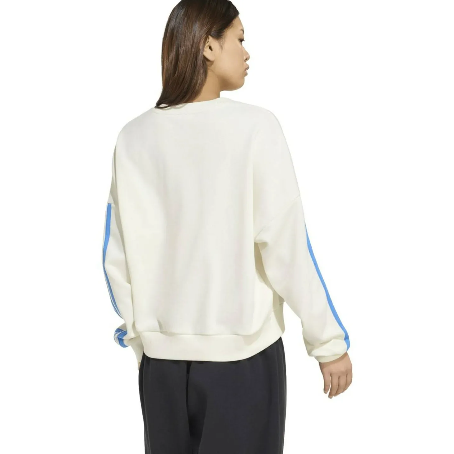Essentials 3-Streifen French Terry Damen Sweatshirt