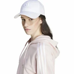 Essentials 3-Streifen French Terry Regular Damen Kapuzensweater