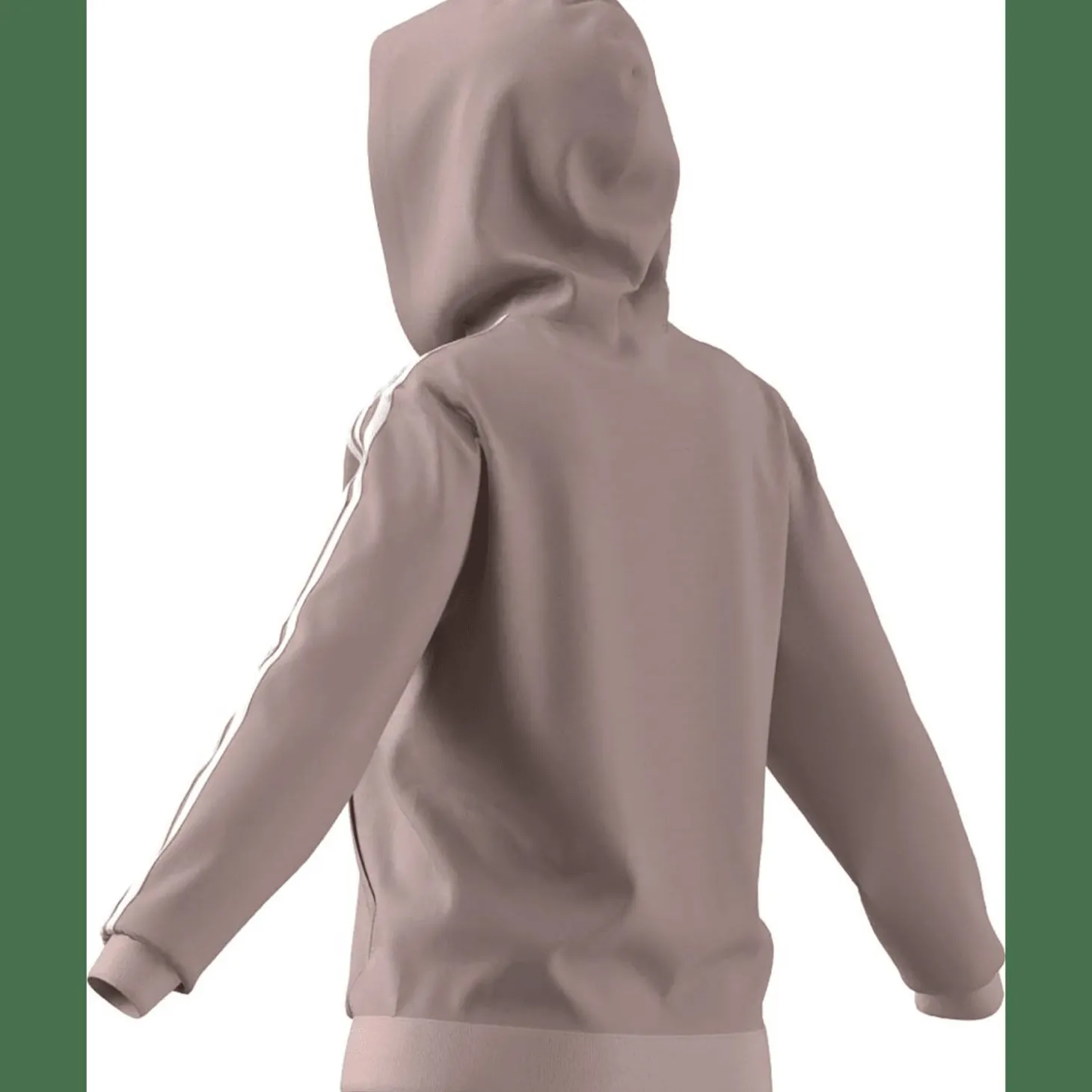 Essentials 3-Streifen French Terry Regular Damen Kapuzensweater
