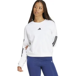 Essentials 3-Streifen French Terry Damen Sweatshirt
