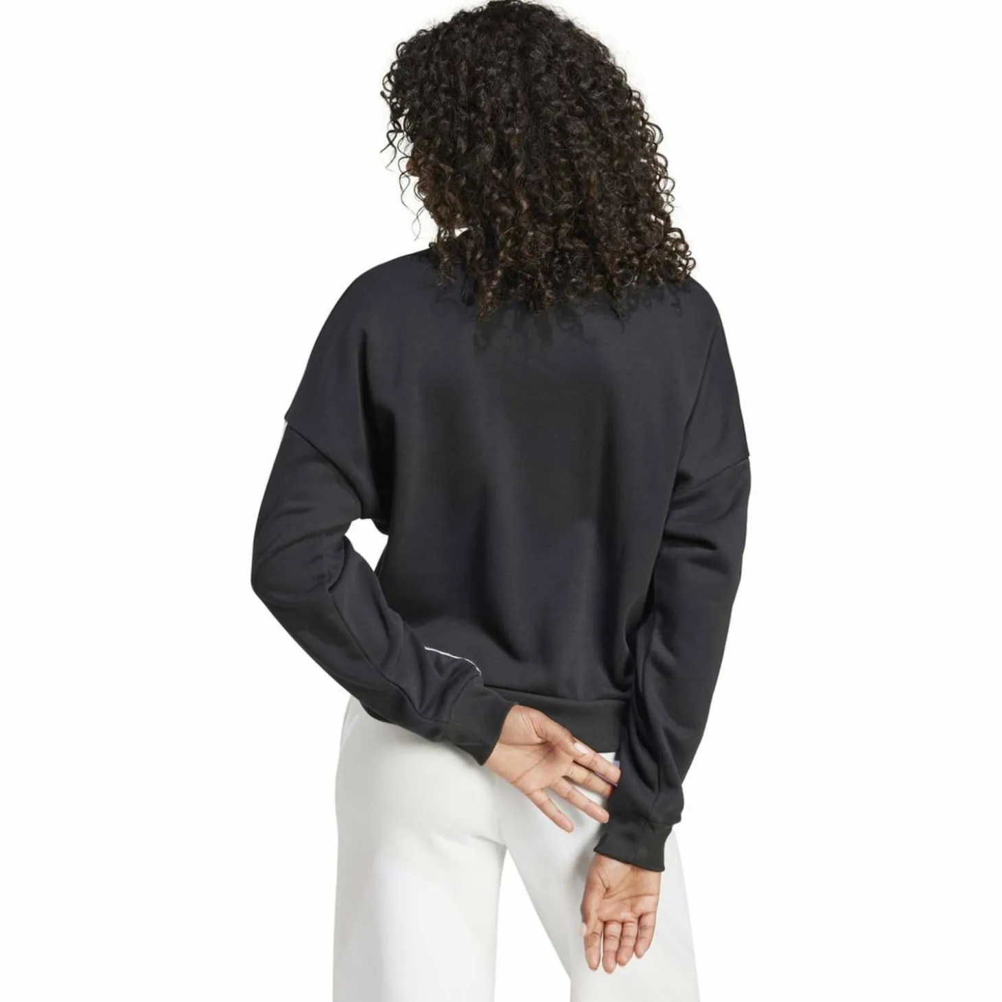 Essentials 3-Streifen French Terry Damen Sweatshirt