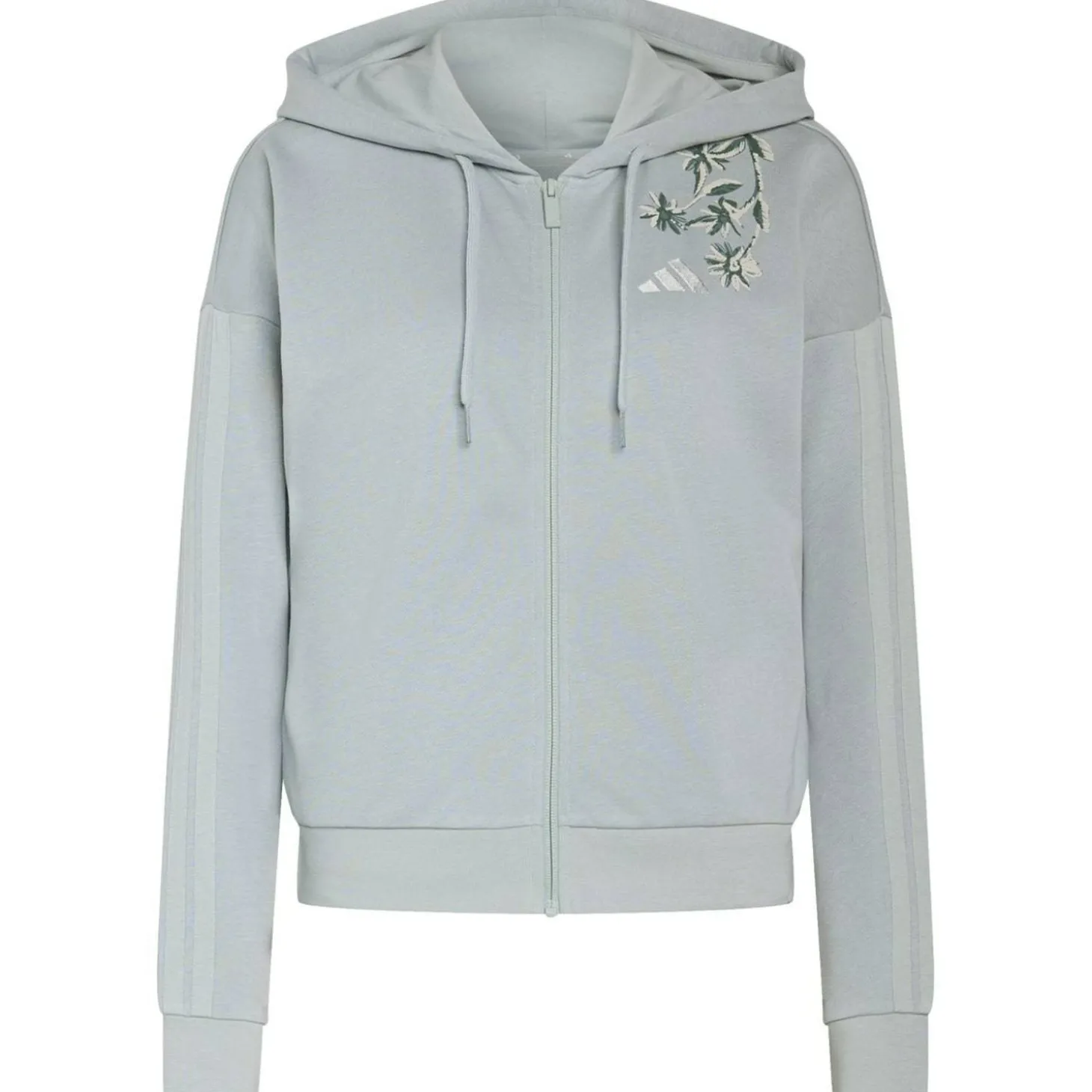 Essentials 3-Stripes French Terry Full ZIP Hoodie Damen Kapuzensweater