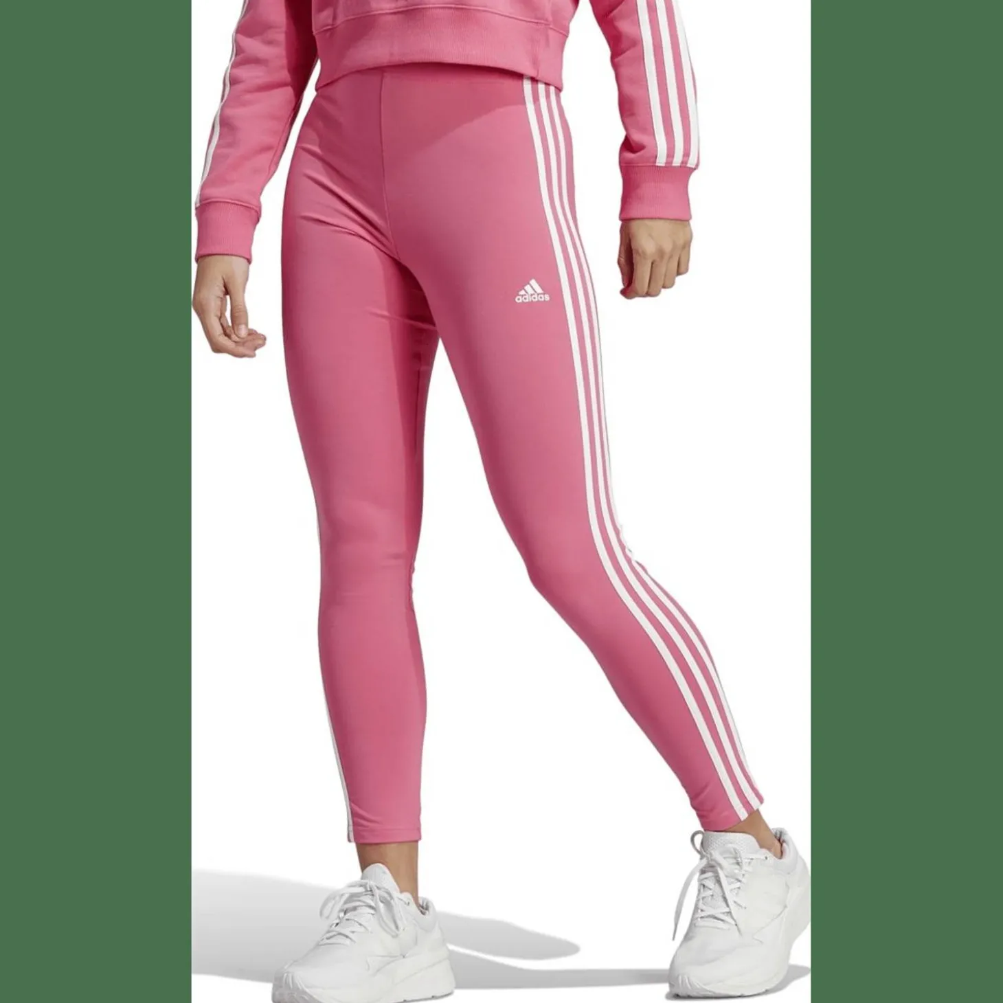 Essentials 3-Stripes High-Waisted Single Jersey Leggings Damen Tights