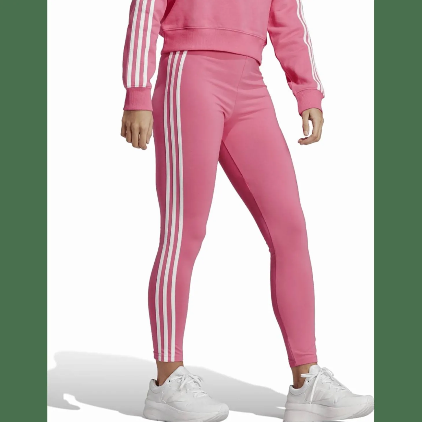 Essentials 3-Stripes High-Waisted Single Jersey Leggings Damen Tights
